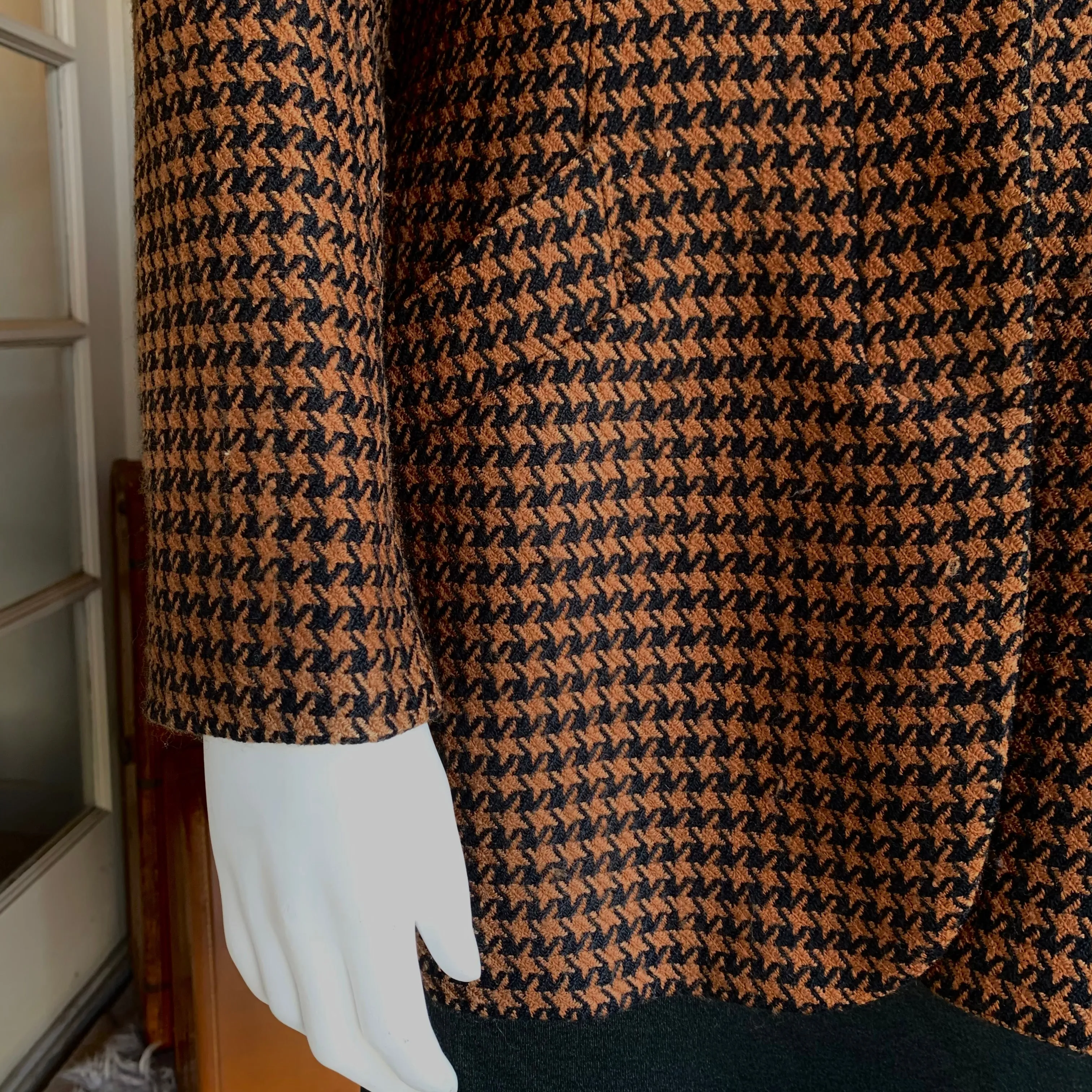 1990s Christian Dior Houndstooth Blazer