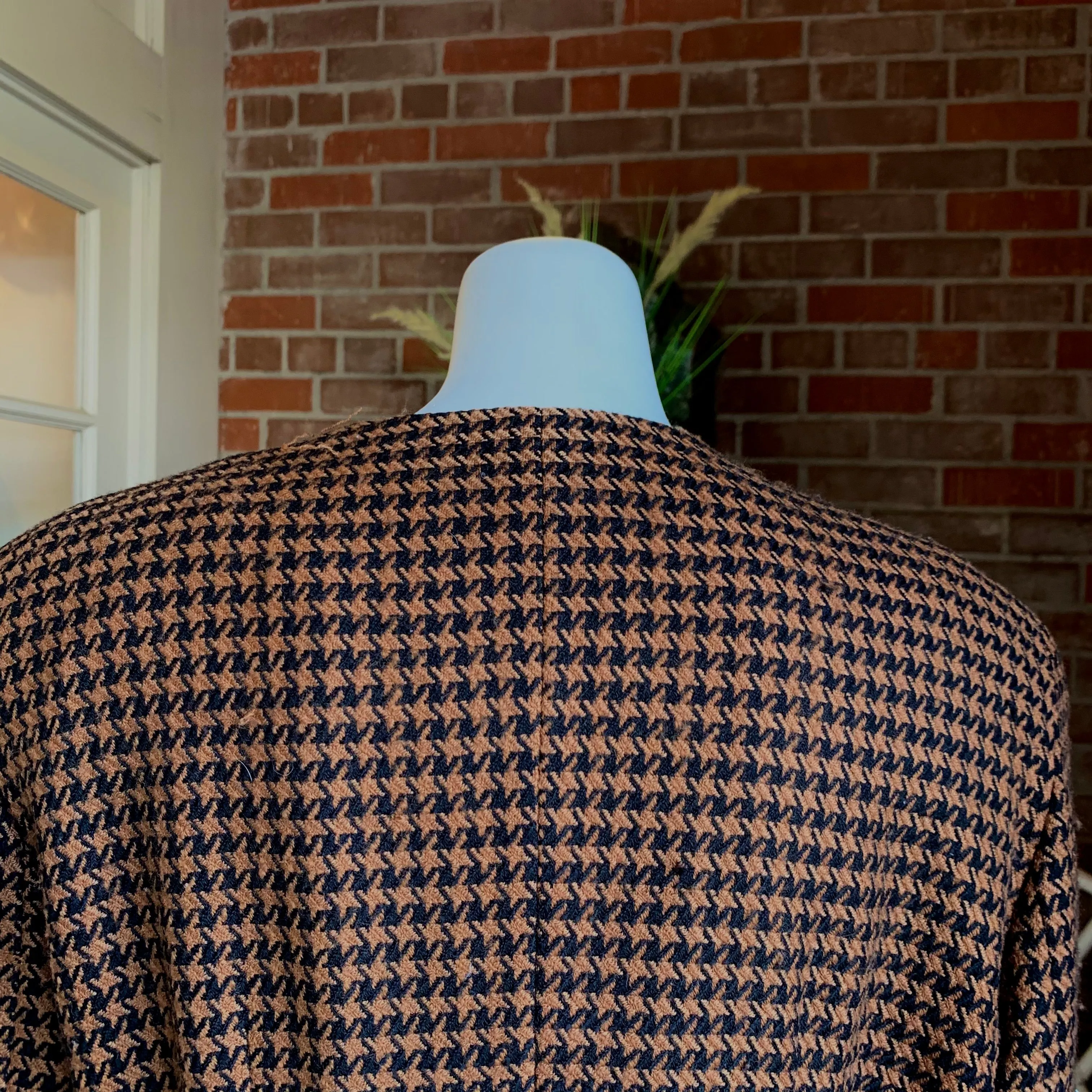 1990s Christian Dior Houndstooth Blazer
