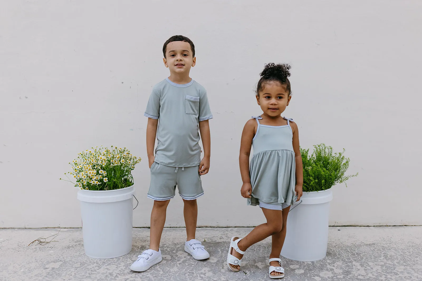 Agave Border Stripe T-Shirt Set