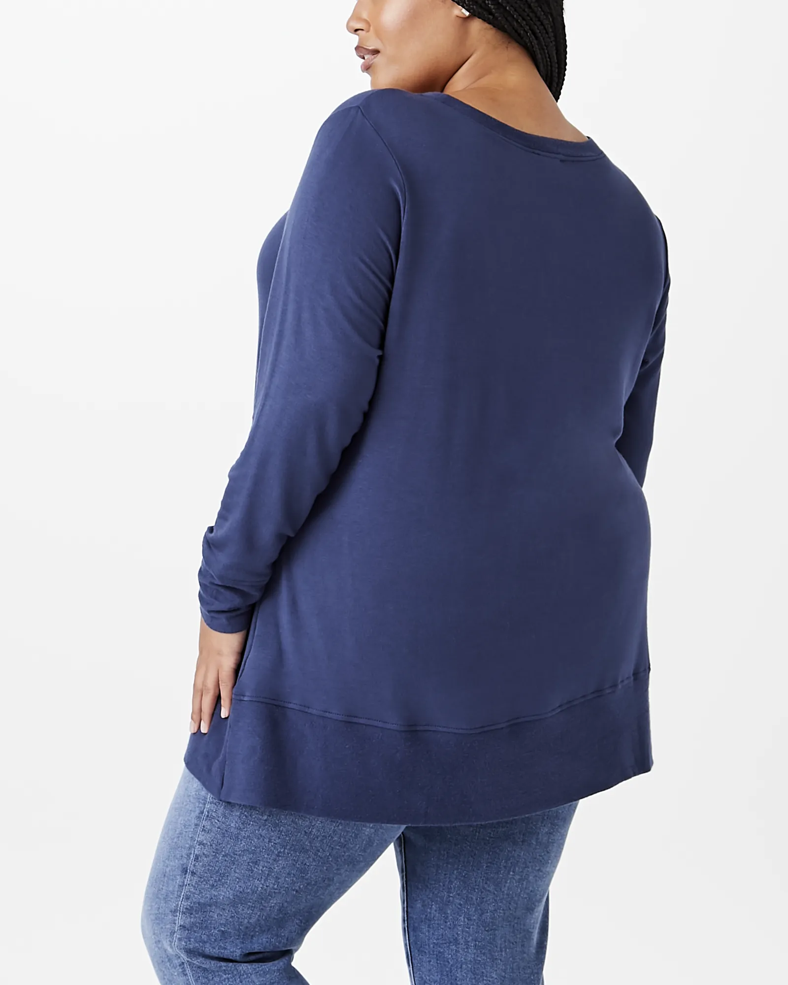 Alanna Zipper Sweatshirt  | Navy