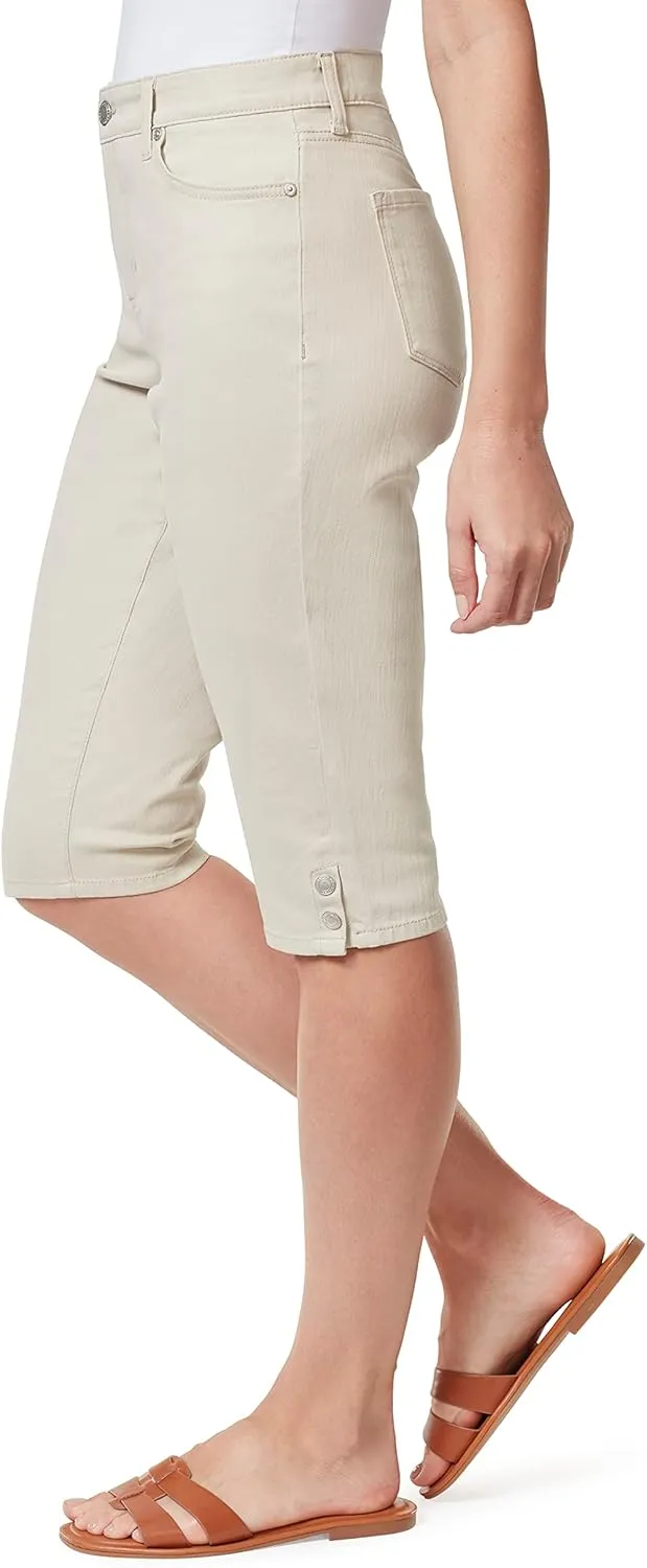 Bandolino Women's Mandie High Rise 17" Roll Cuff Skimmer Short