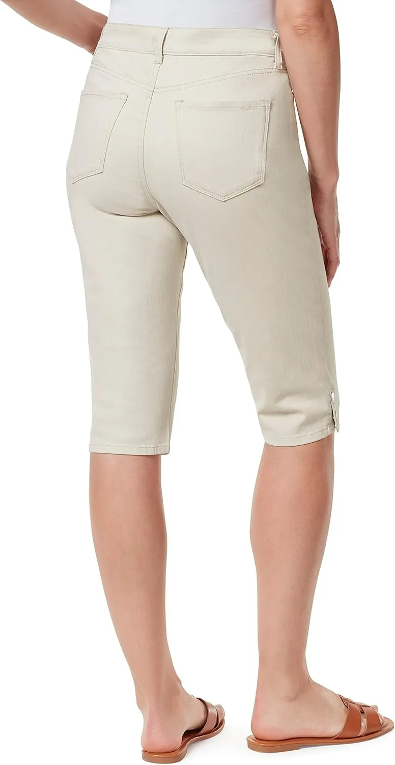 Bandolino Women's Mandie High Rise 17" Roll Cuff Skimmer Short