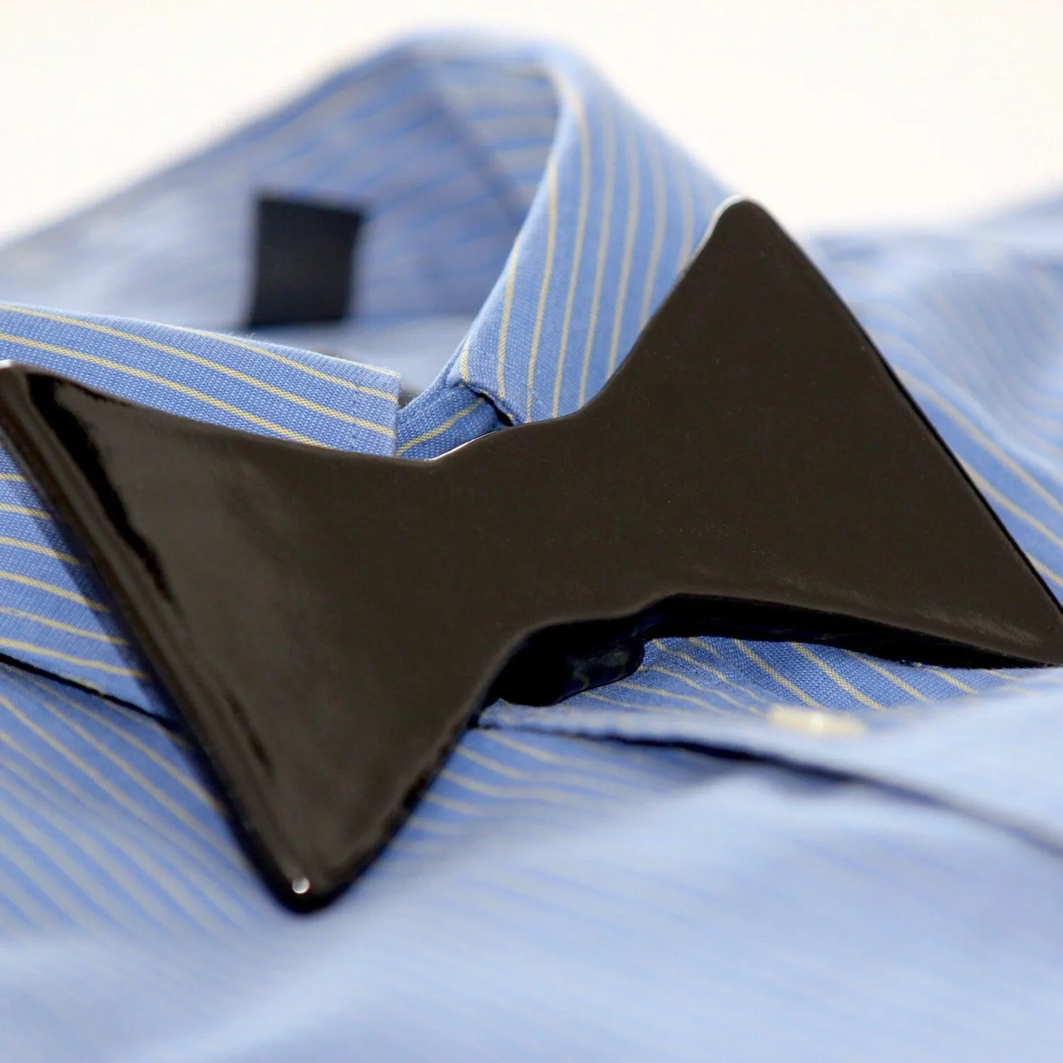 Black Bow Tie, Fathers Day, Mens  Bow Tie Accessories - Handmade Ceramic Bow Tie