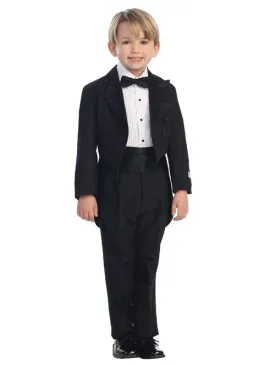 Black Peak Collar Tailed Tuxedo Set