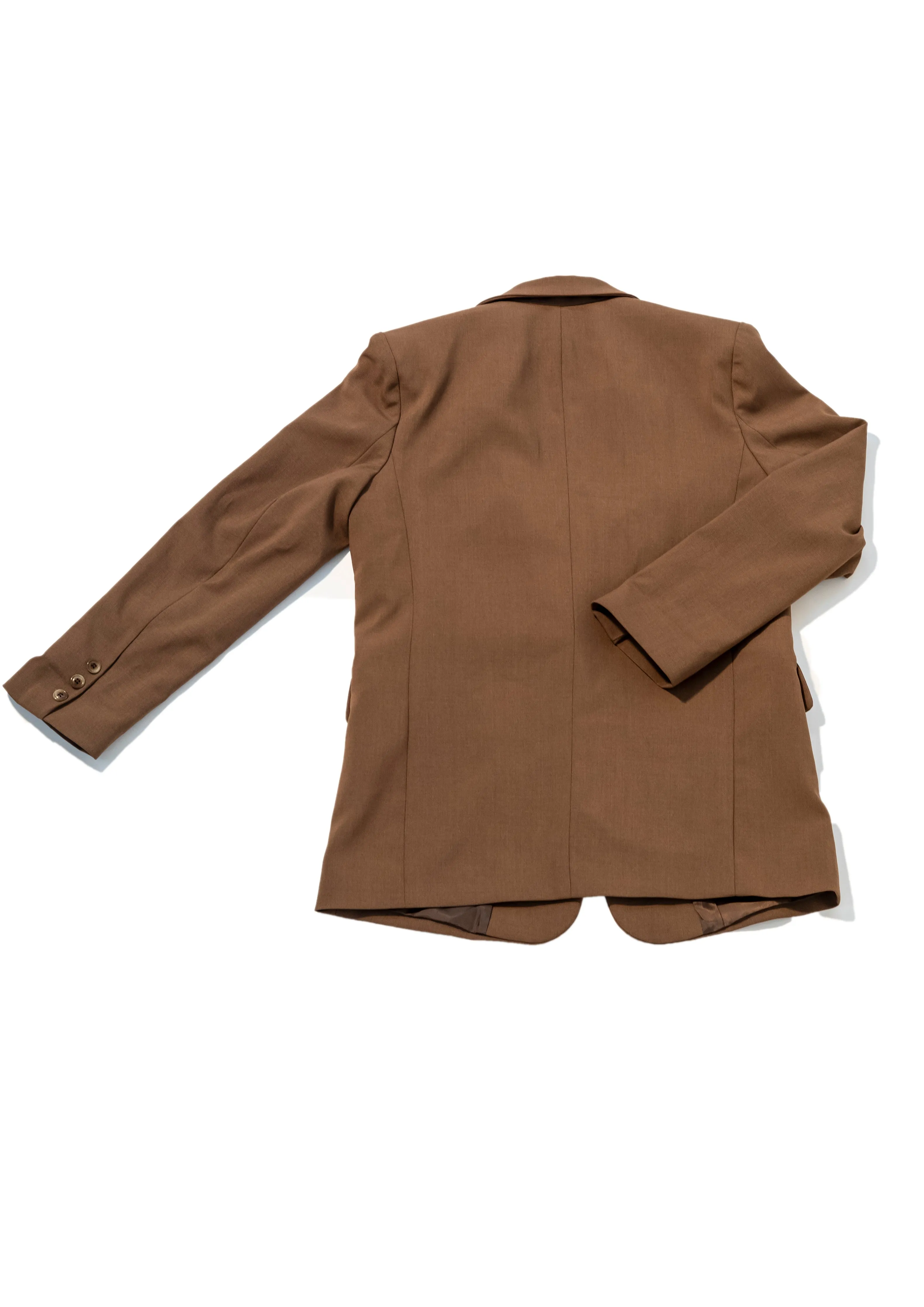Brown Single Breasted Blazer
