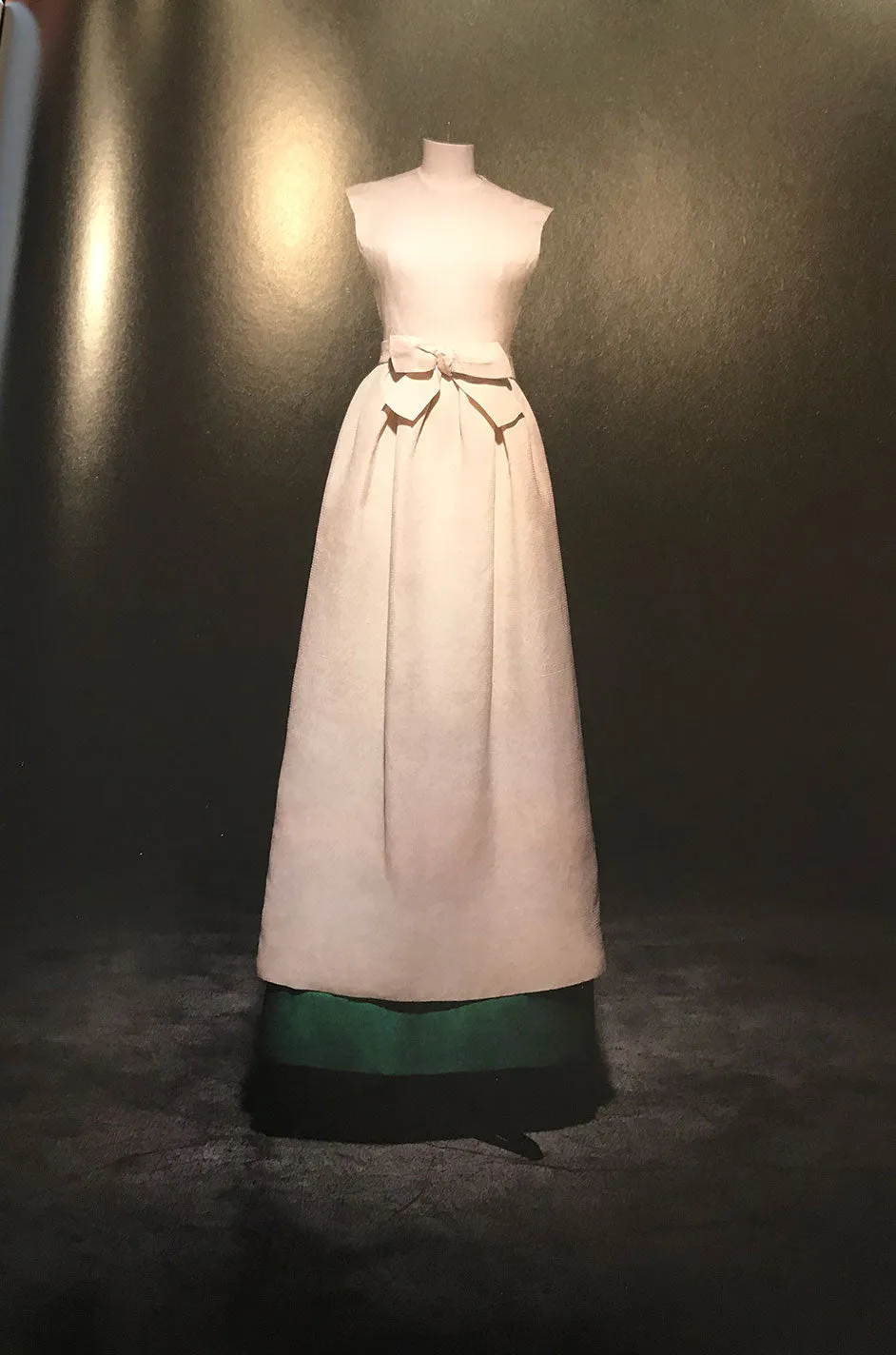 c.1965 Christian Dior Demi-Couture Peach Silk 'Apron' Dress