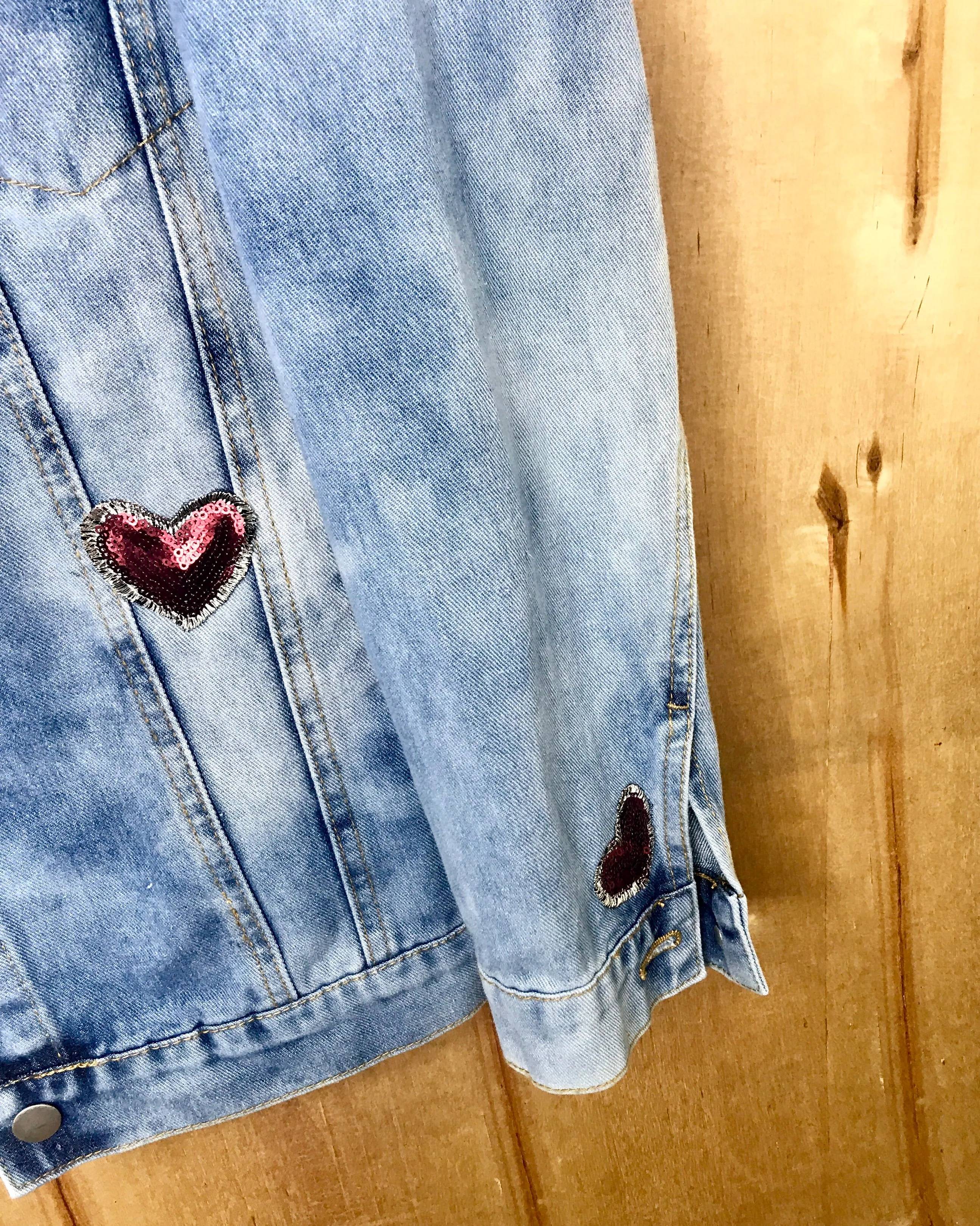 Chakras Denim Jacket Oversized Fit
