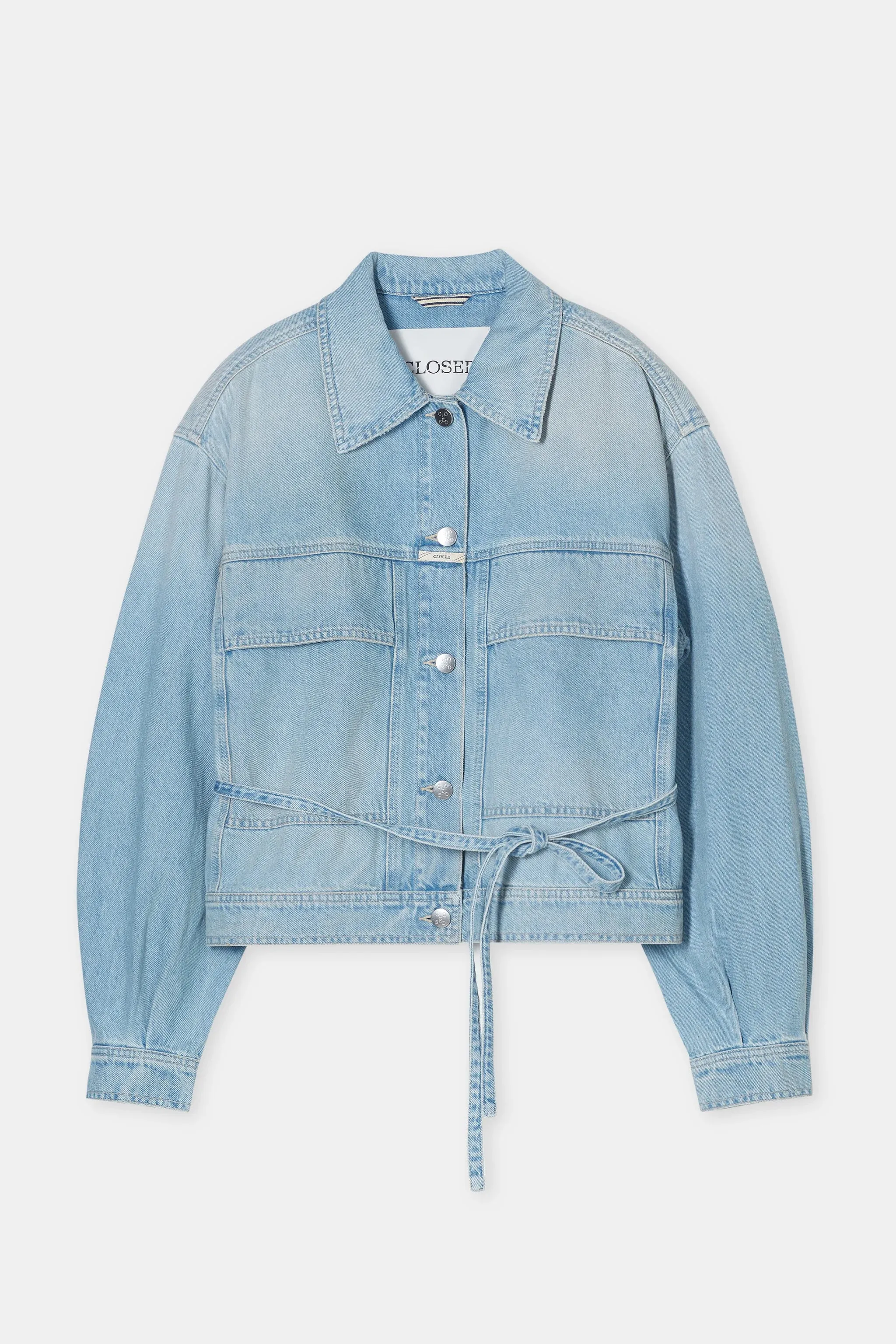 CLOSED WOMENS DENIM JACKET - LIGHT BLUE