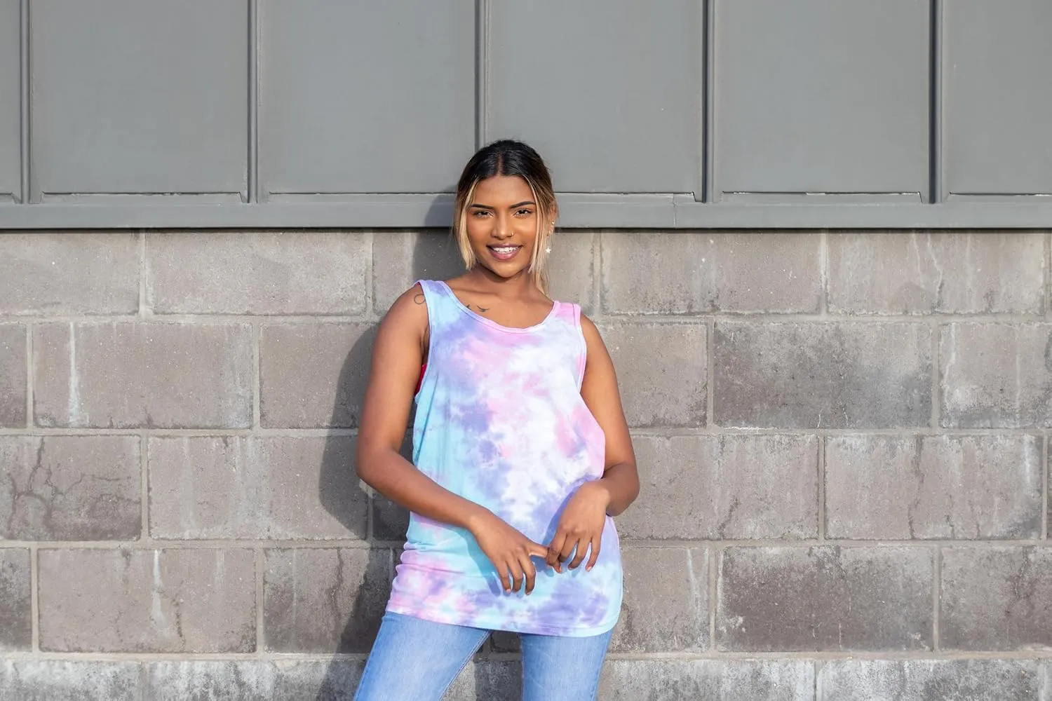 Colortone Unisex Tie Dye Tank Top - Beach Tank Tops for Women and Men - Sleeveless Summer Tops - Mens and Womens Beach Wear