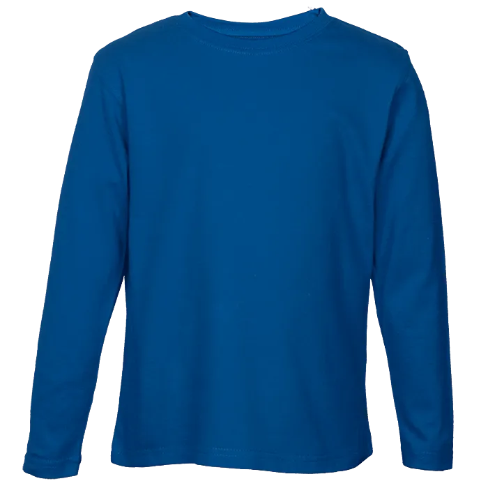 Crew Neck T-Shirts - Long Sleeve Kiddies - Various Colours