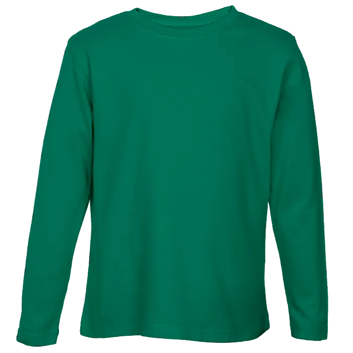 Crew Neck T-Shirts - Long Sleeve Kiddies - Various Colours
