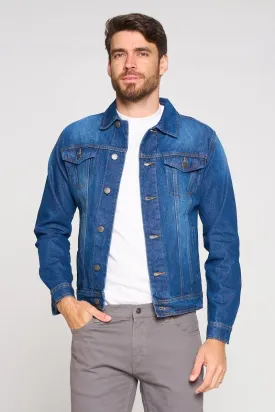 Dark washed Men's Denim Jacket (OPEN PACK)
