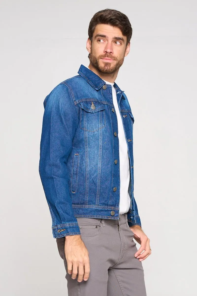 Dark washed Men's Denim Jacket (OPEN PACK)