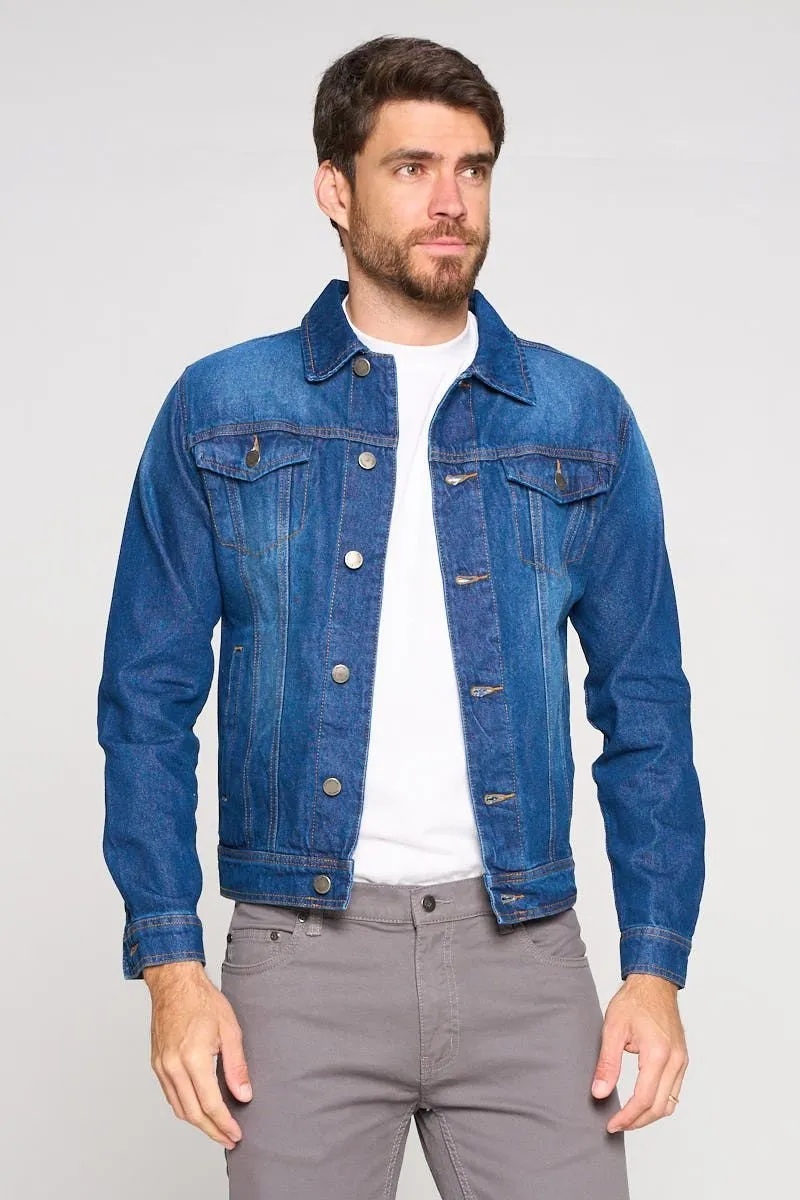 Dark washed Men's Denim Jacket (OPEN PACK)