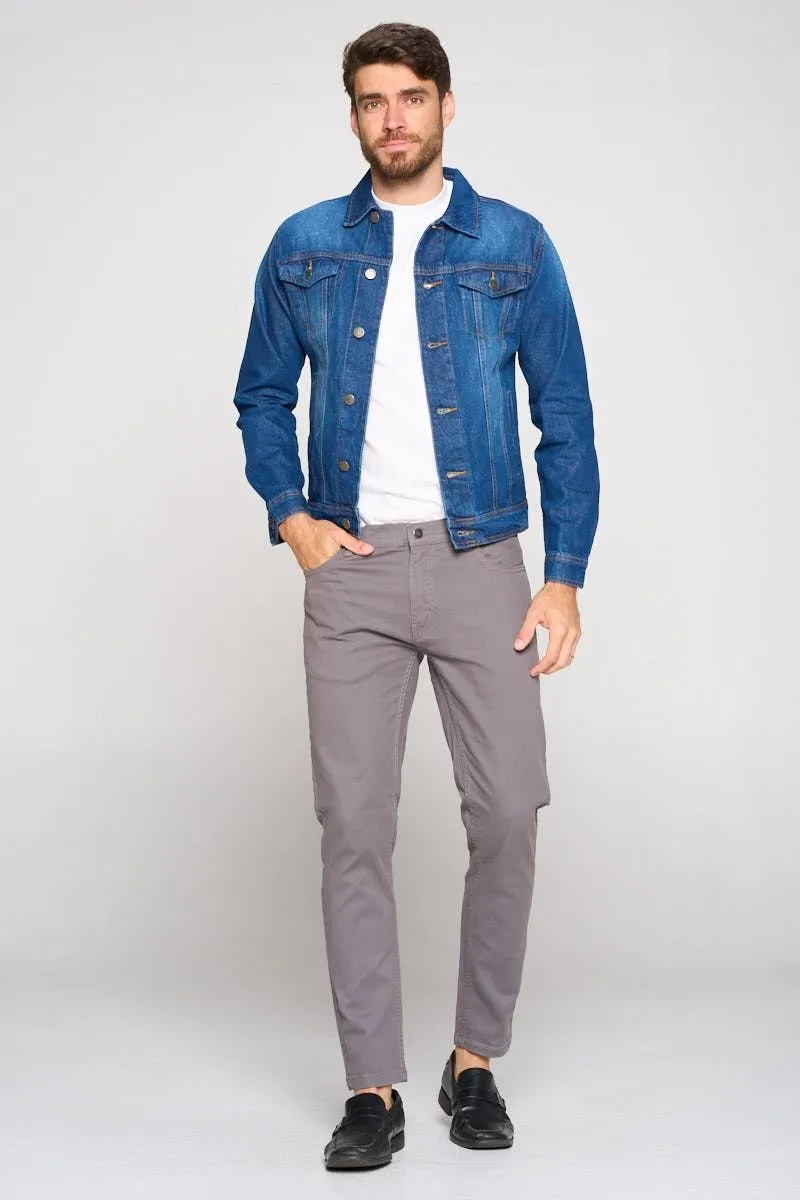 Dark washed Men's Denim Jacket (OPEN PACK)
