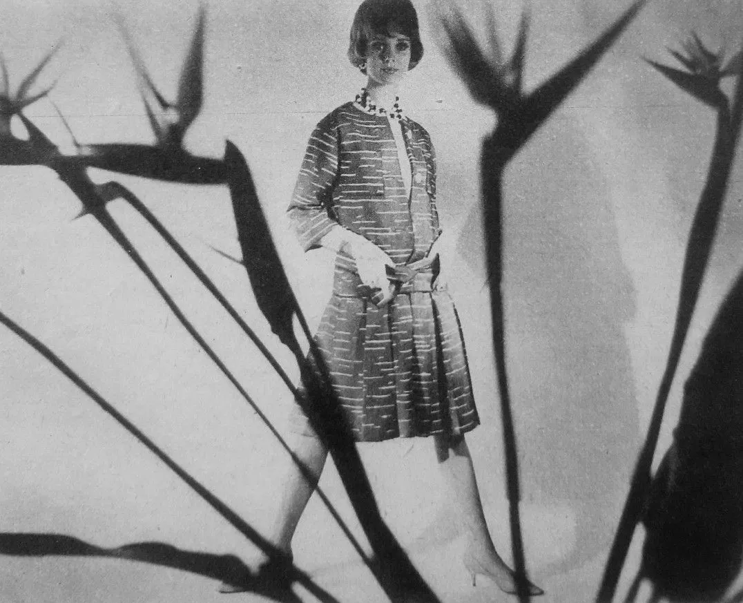 Documented Spring 1961 Christian Dior by Marc Bohan 'Slim Line' Haute Couture Debut Silk Jacket & Skirt Suit