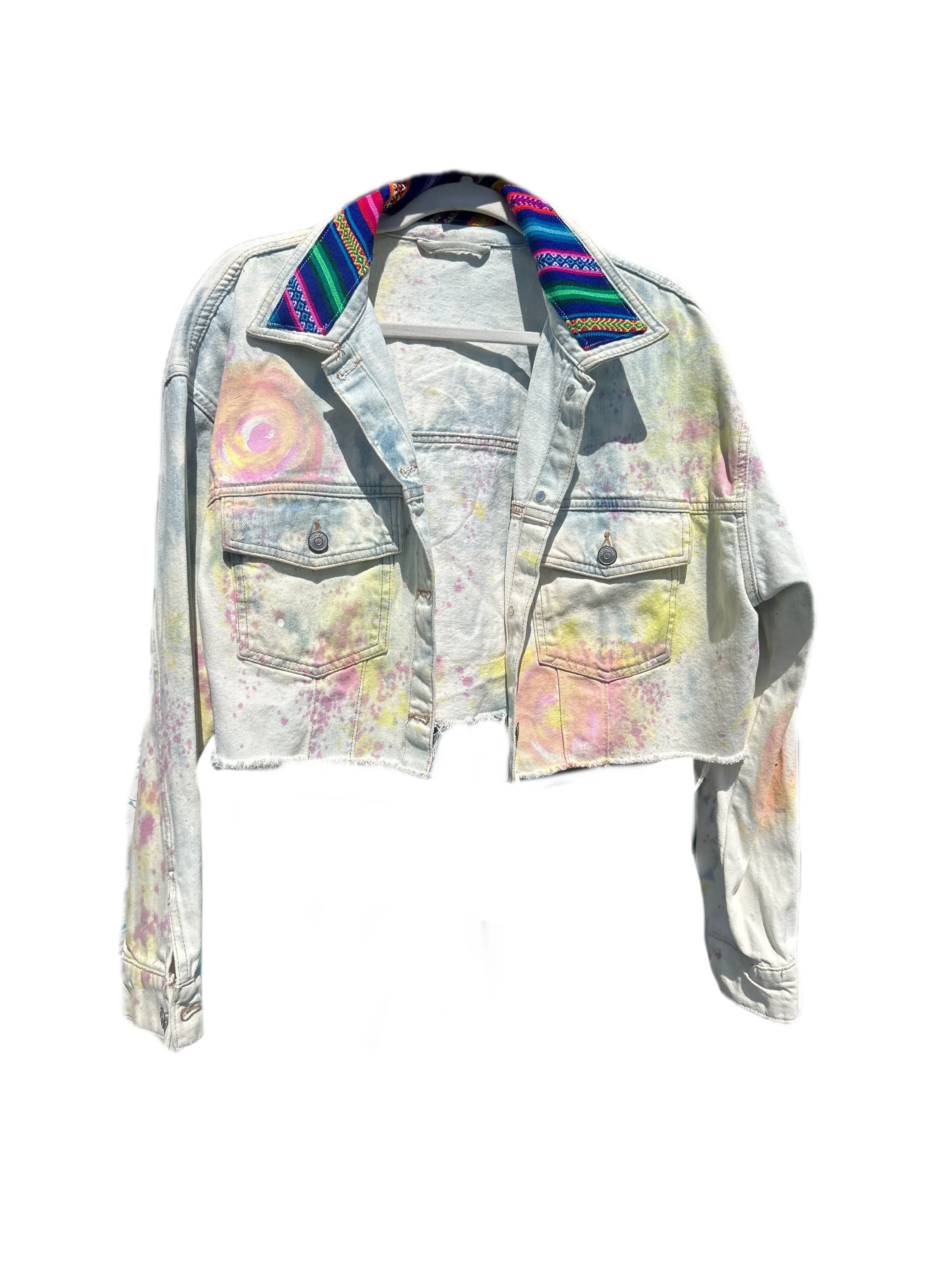 Dyed & Painted Jackets with Peruvian Textiles