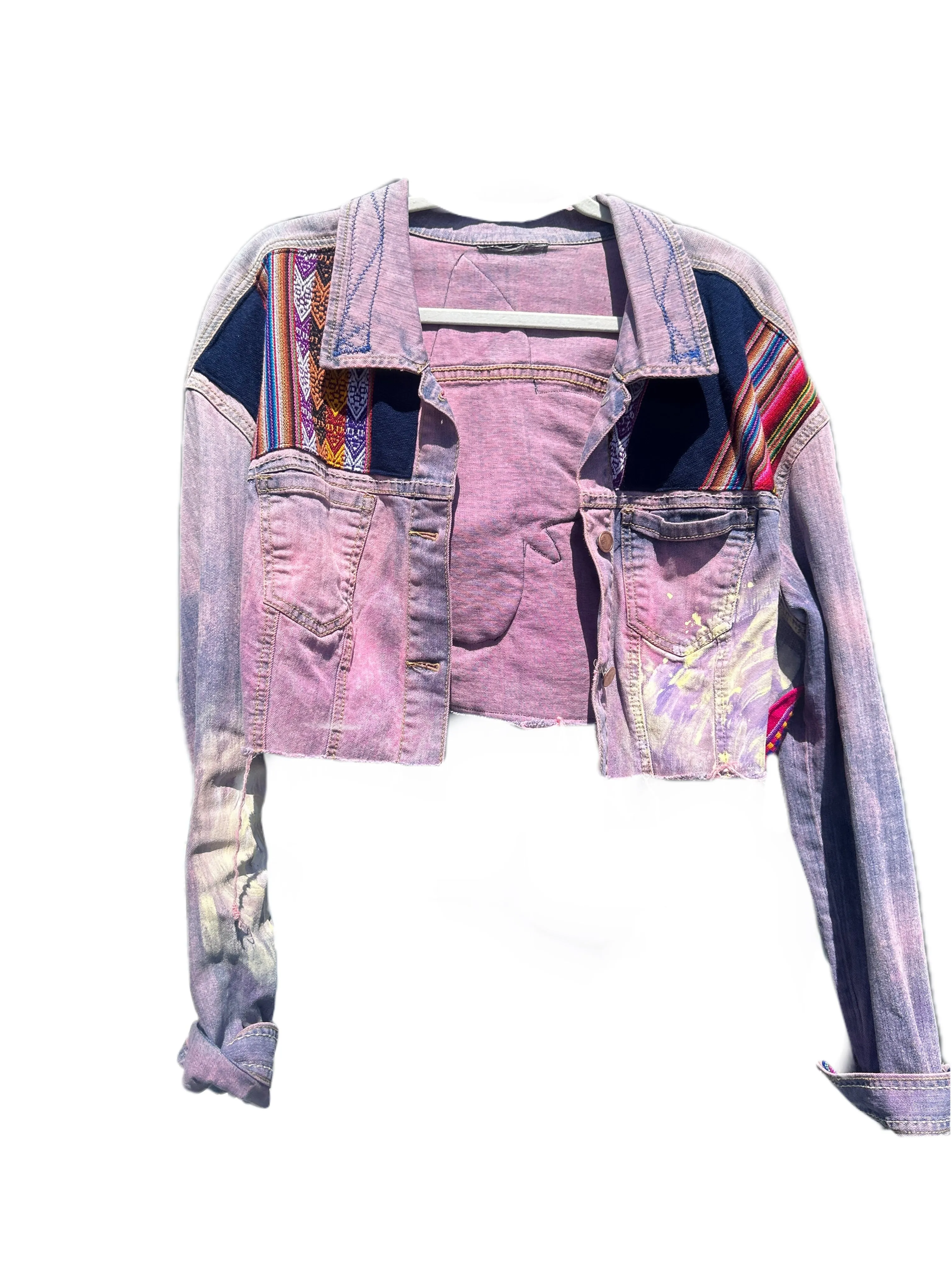 Dyed & Painted Jackets with Peruvian Textiles