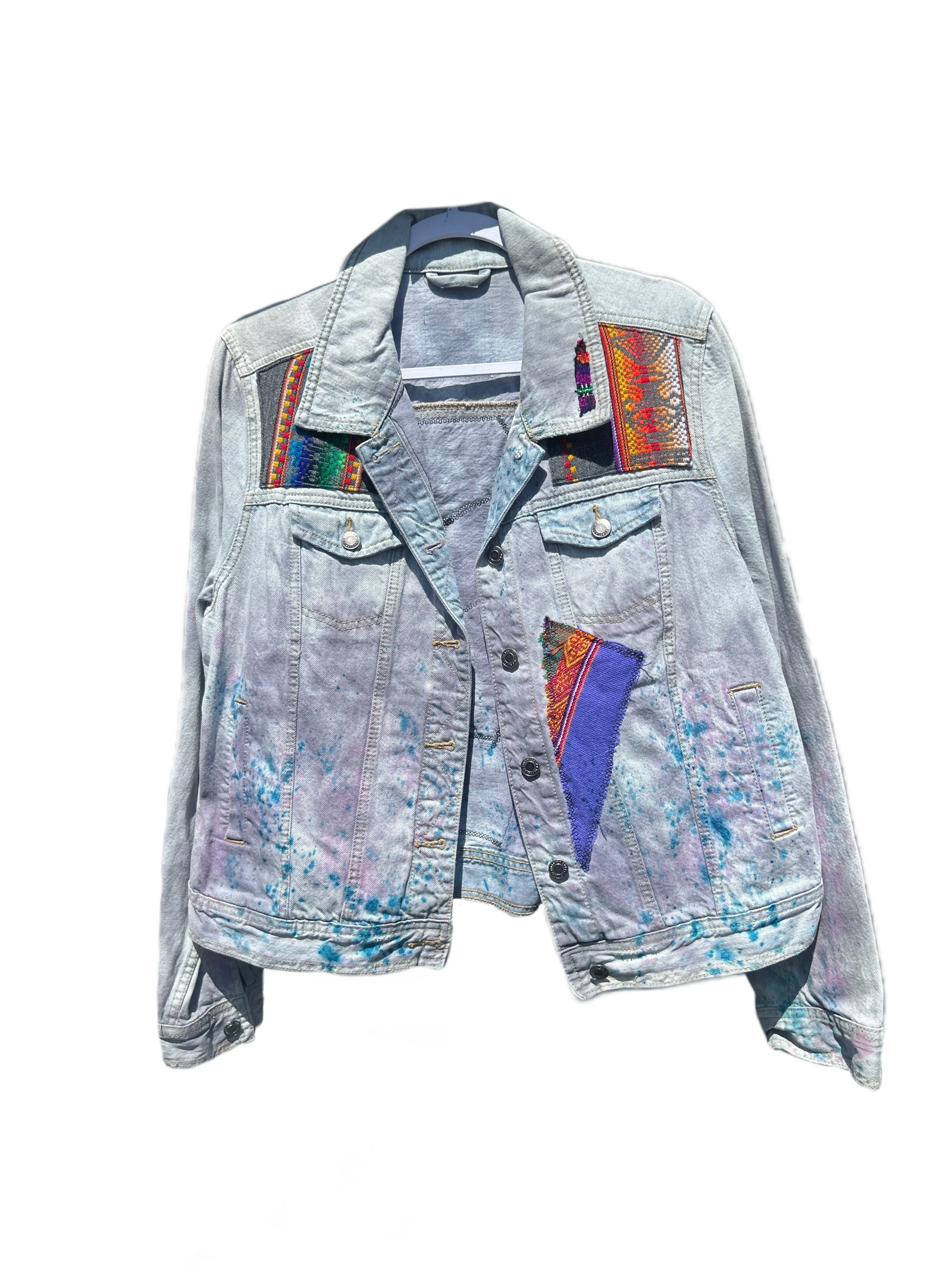 Dyed & Painted Jackets with Peruvian Textiles