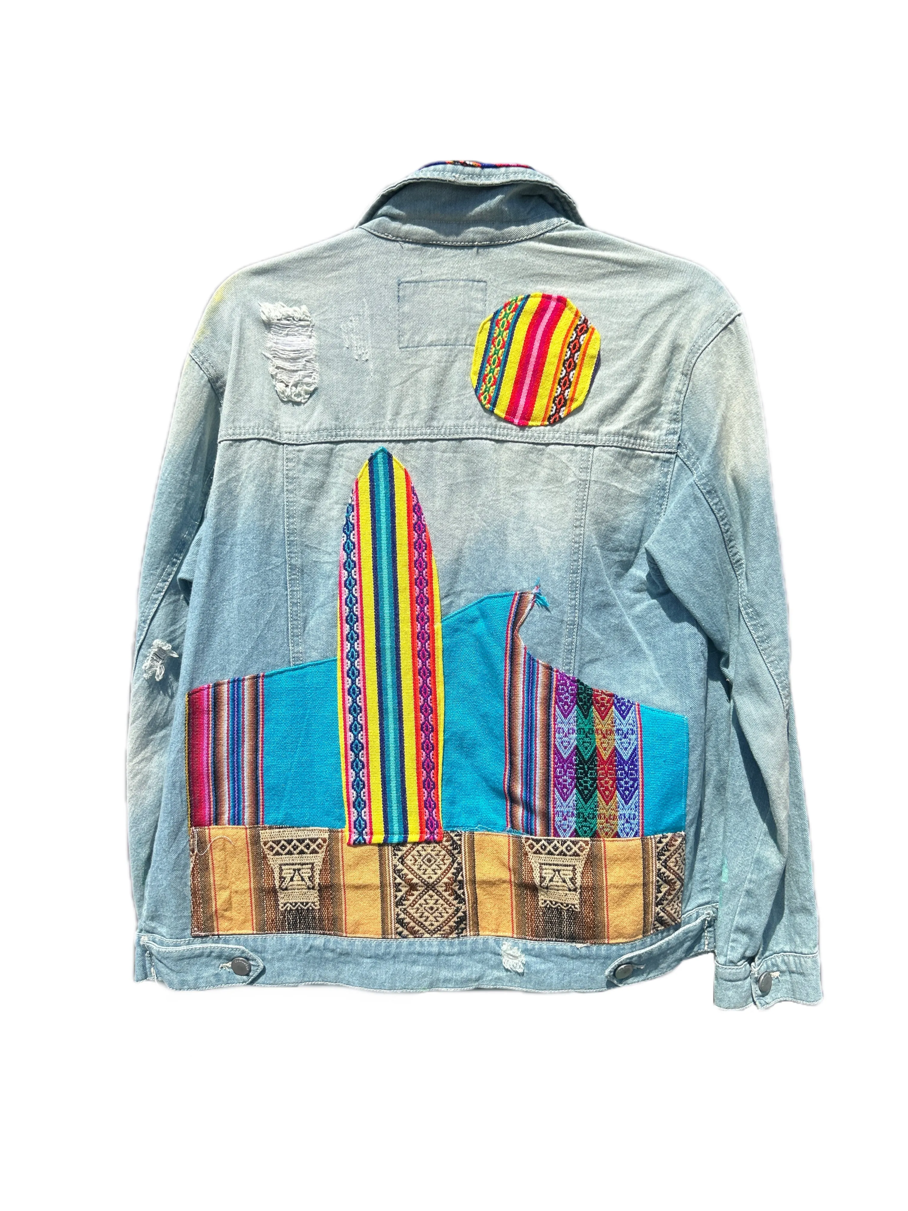 Dyed & Painted Jackets with Peruvian Textiles