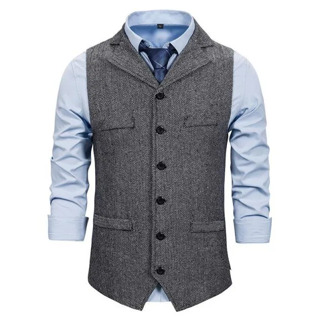 Fashion Suit Vest Men Formal Dress Vest Gilet Fitness Sleeveless Jacket Wedding Waistcoat Men Clothing Big and Tall Size XXL