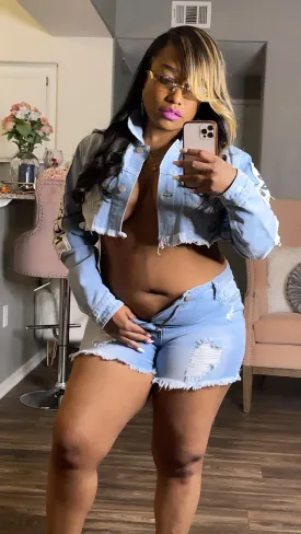 Fashion Tour Cropped Denim Jacket