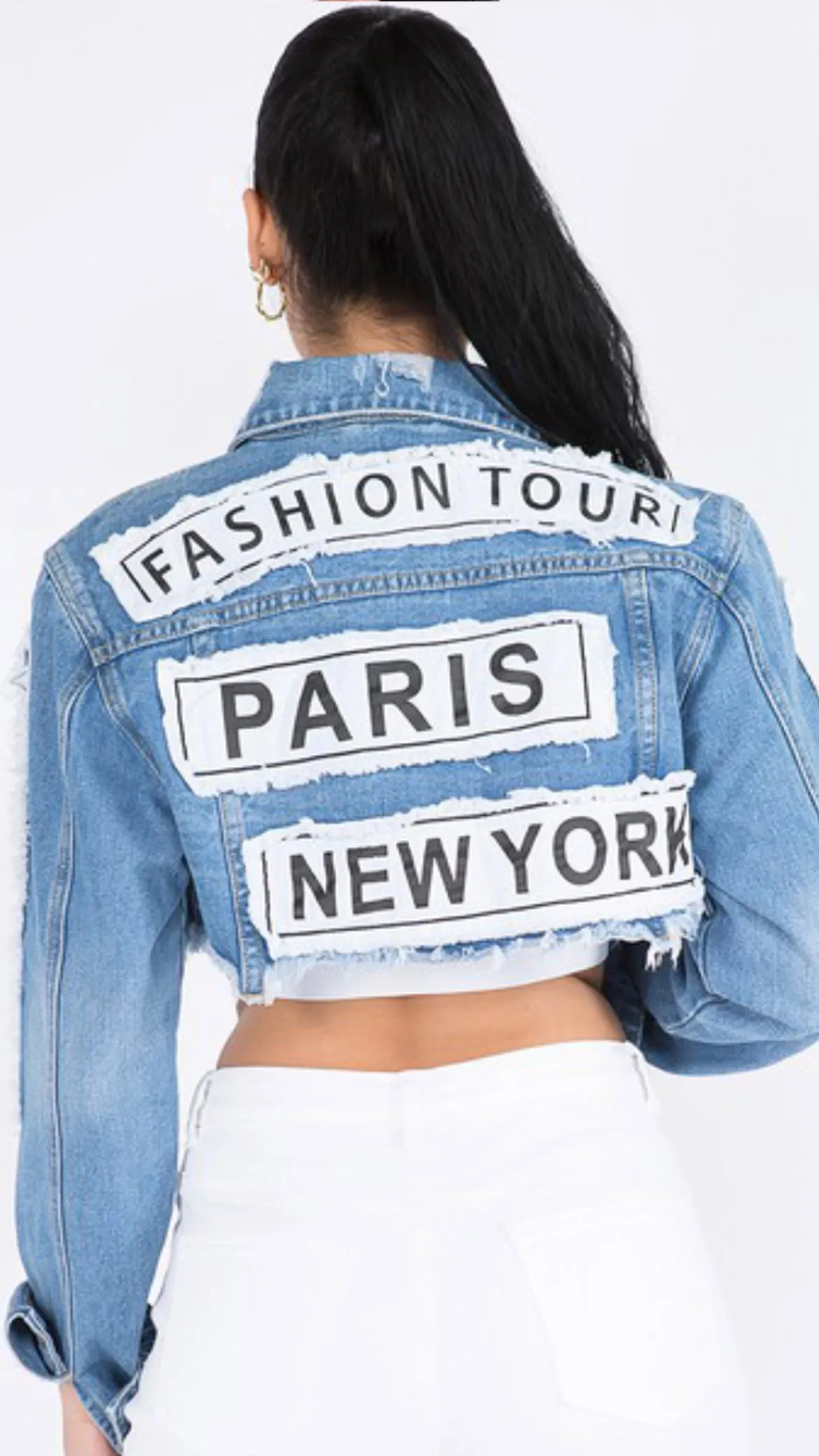 Fashion Tour Cropped Denim Jacket