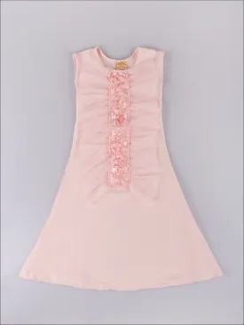 Girls Pink Tuxedo Dress