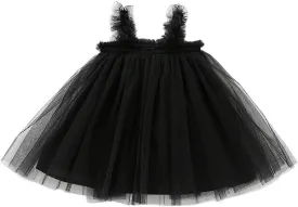 GSVIBK Baby Girls Tutu Dress Sleeveless Toddler Cotton Layered Tutu Dress Infant Tulle Dresses Princess Party Prom Dress