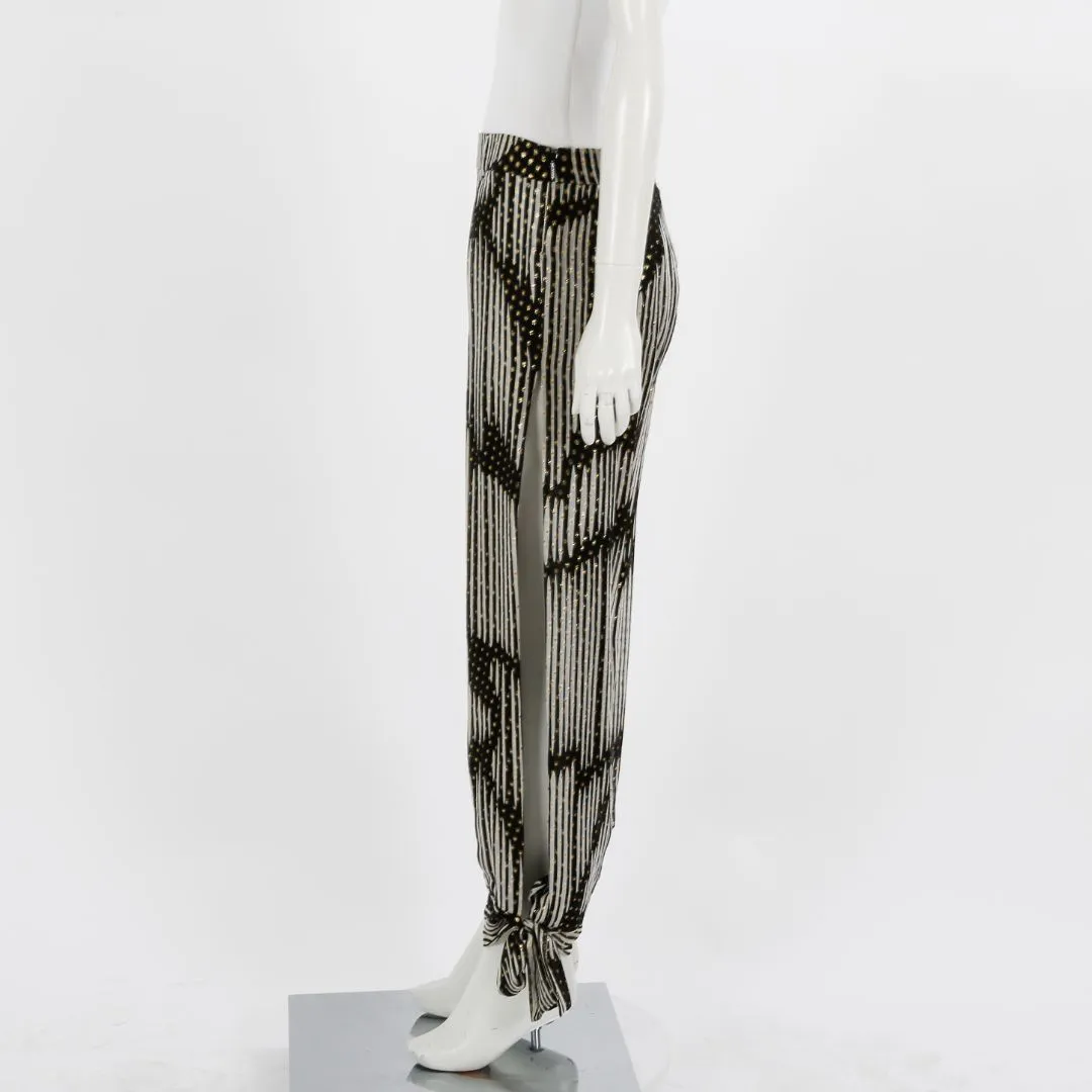 Gucci Metallic Silk Blend Harem Pants Size IT 38 | AU 6