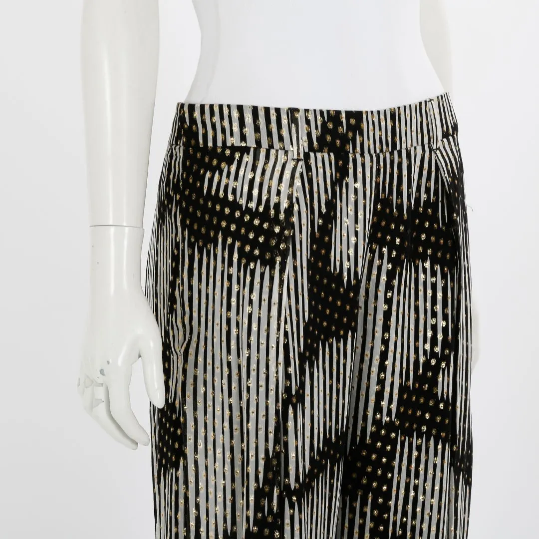Gucci Metallic Silk Blend Harem Pants Size IT 38 | AU 6