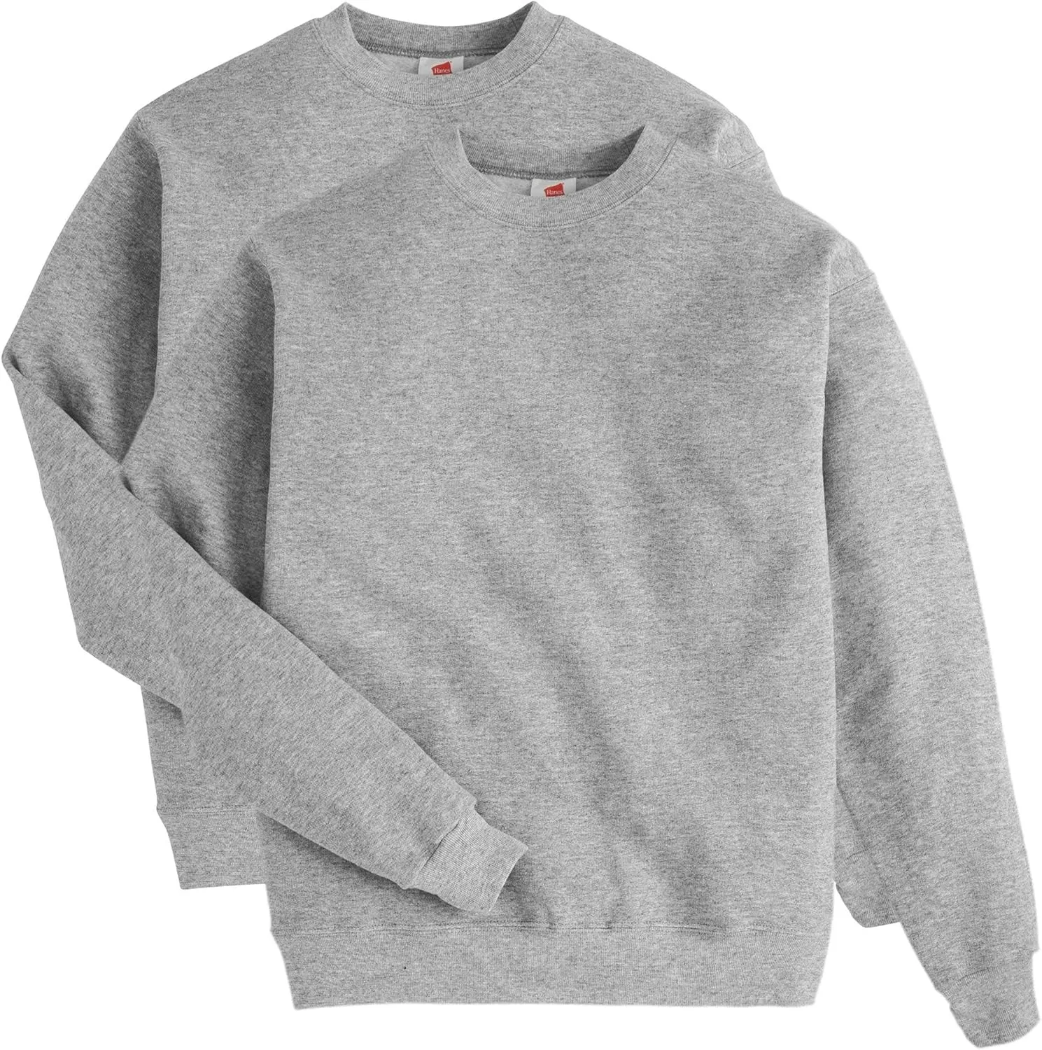 Hanes Men's EcoSmart Fleece, Pullover Crewneck Sweatshirt, 1 or 2 Pack