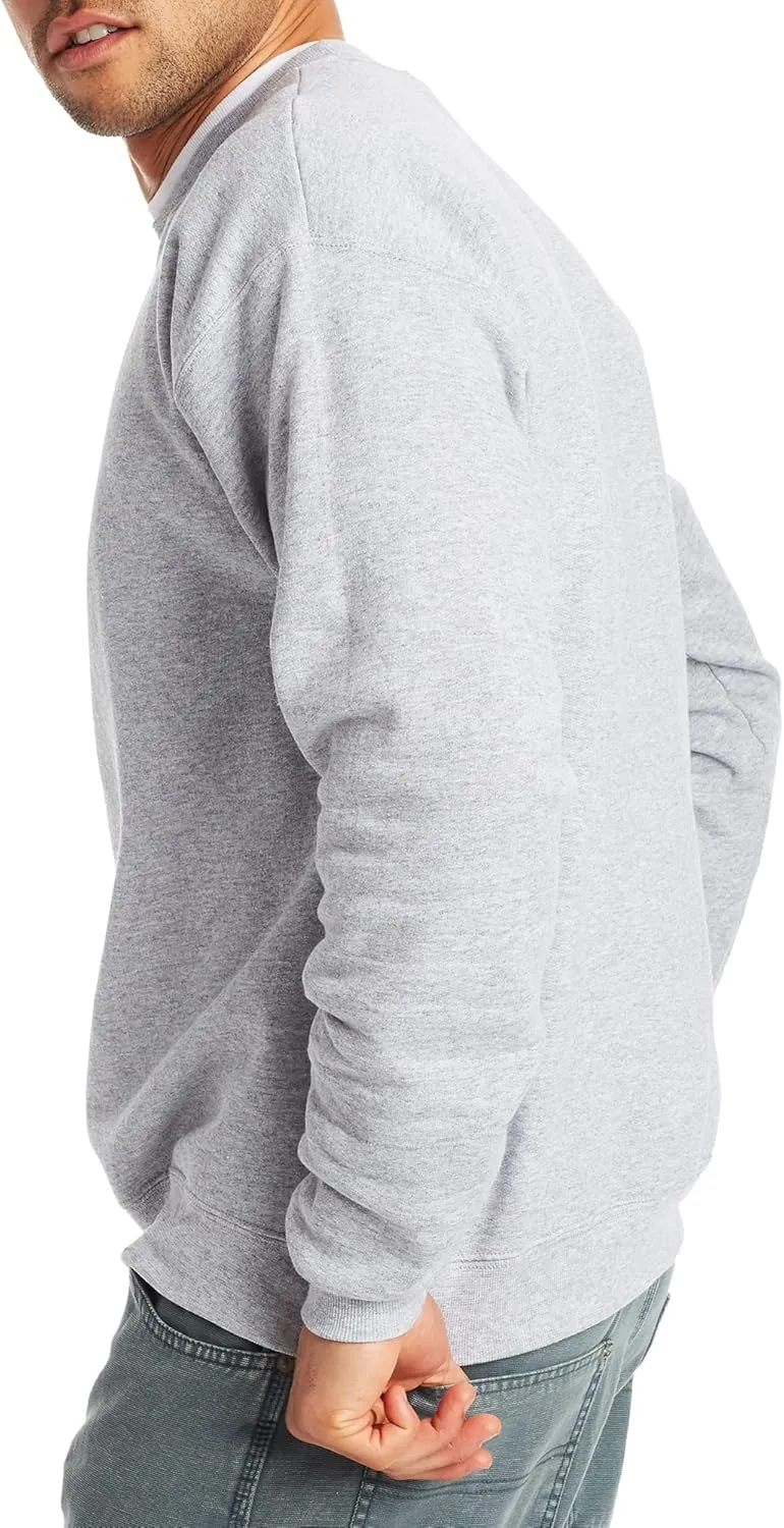 Hanes Men's EcoSmart Fleece, Pullover Crewneck Sweatshirt, 1 or 2 Pack