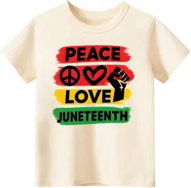Juneteenth Shirts Kids  Toddler Juneteenth Shirt, Short-Sleeve T-Shirt for Toddler Boys & Girls, Ages 2-8