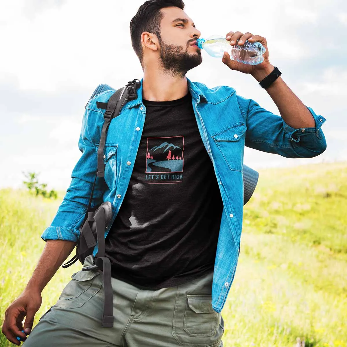 Let's Get High |  Printed T shirt
