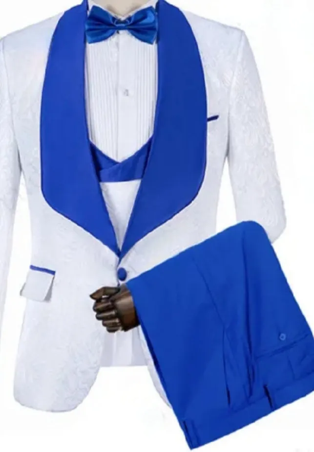 Mens Navy Wedding Suit Mens Tuxedo Prom Party Suits