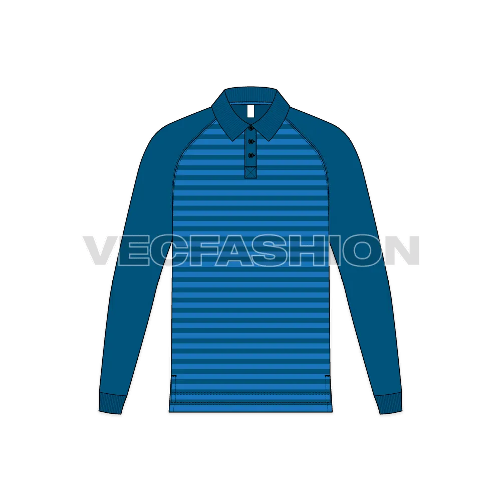 Mens Striped Polo Shirt