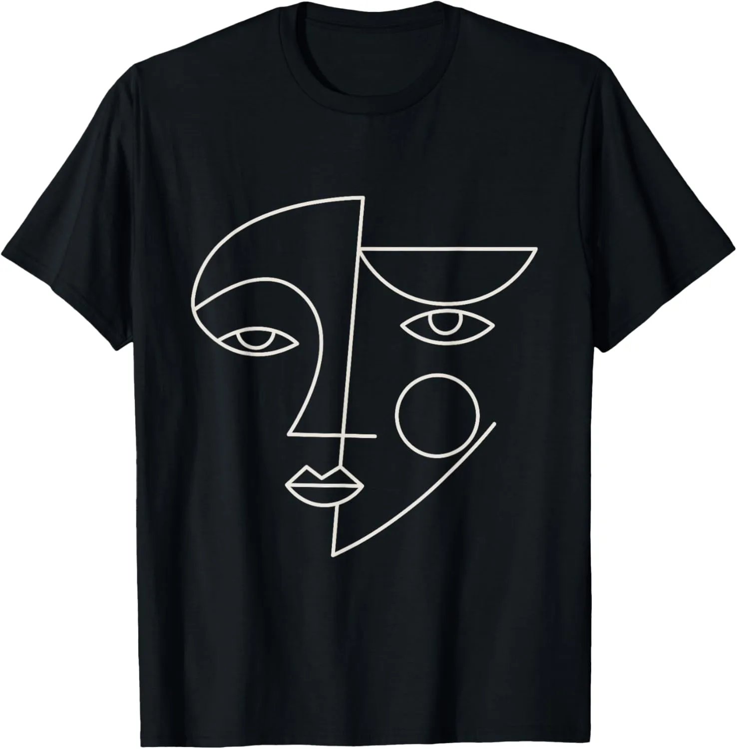 Minimal Abstract Woman Art Design T-Shirt