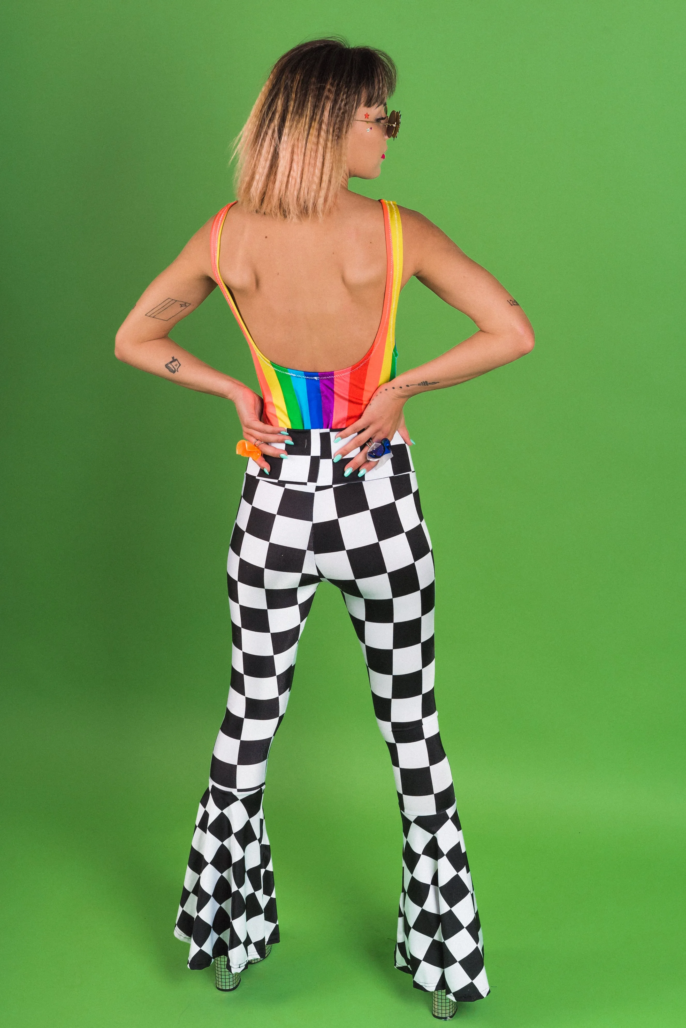 Mod Squad Checker Bell Bottoms