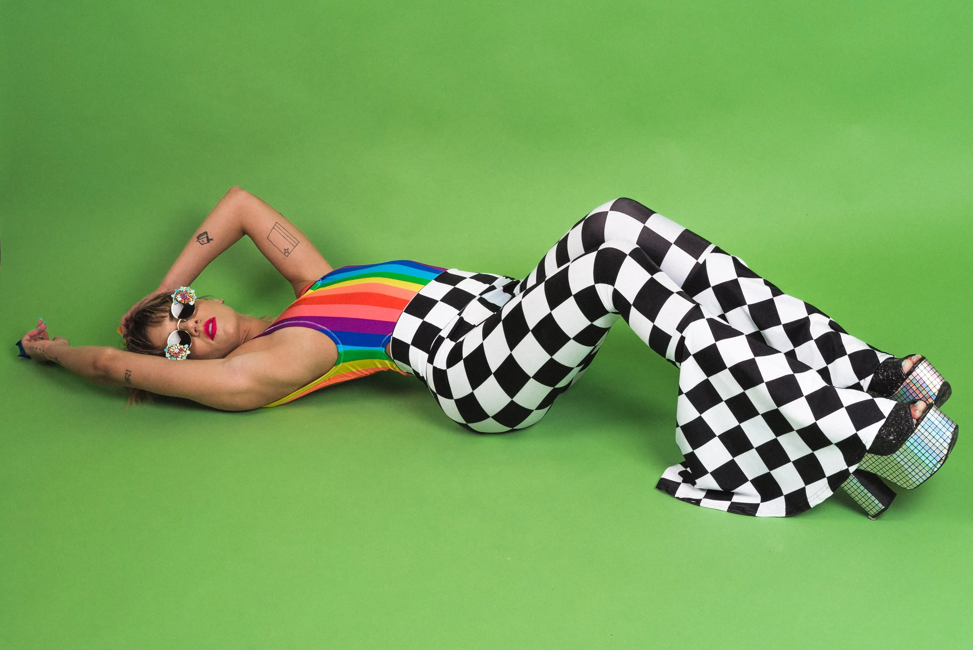 Mod Squad Checker Bell Bottoms