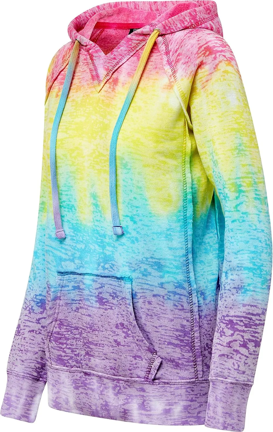 MV Sport Tie Dye Sweatshirts Hoodies for Women Rainbow Lightweight Pullover - Cotton Fleece Hoodie for Fall Winter Outfits