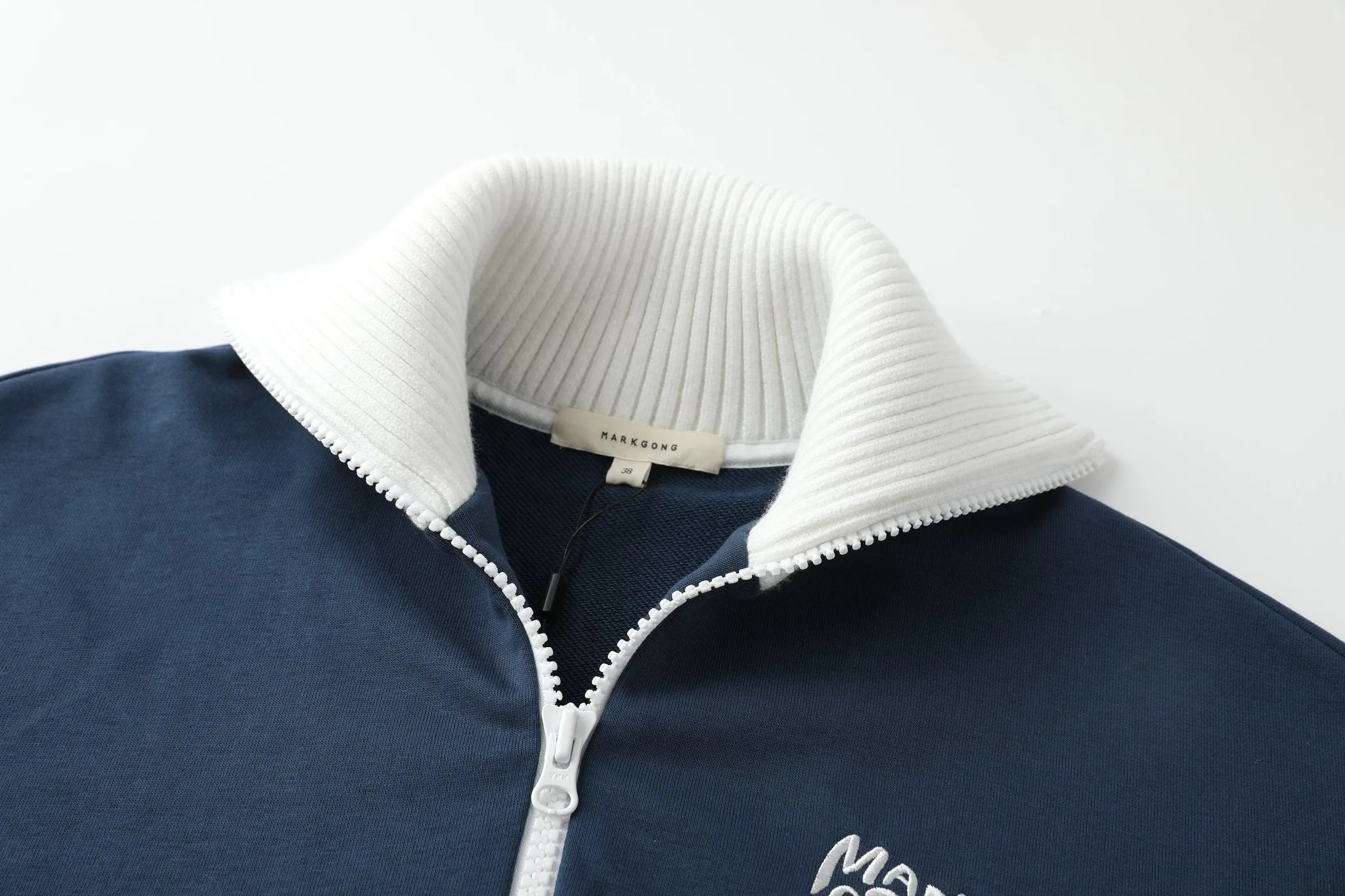 Navy Zipper Sweatshirt