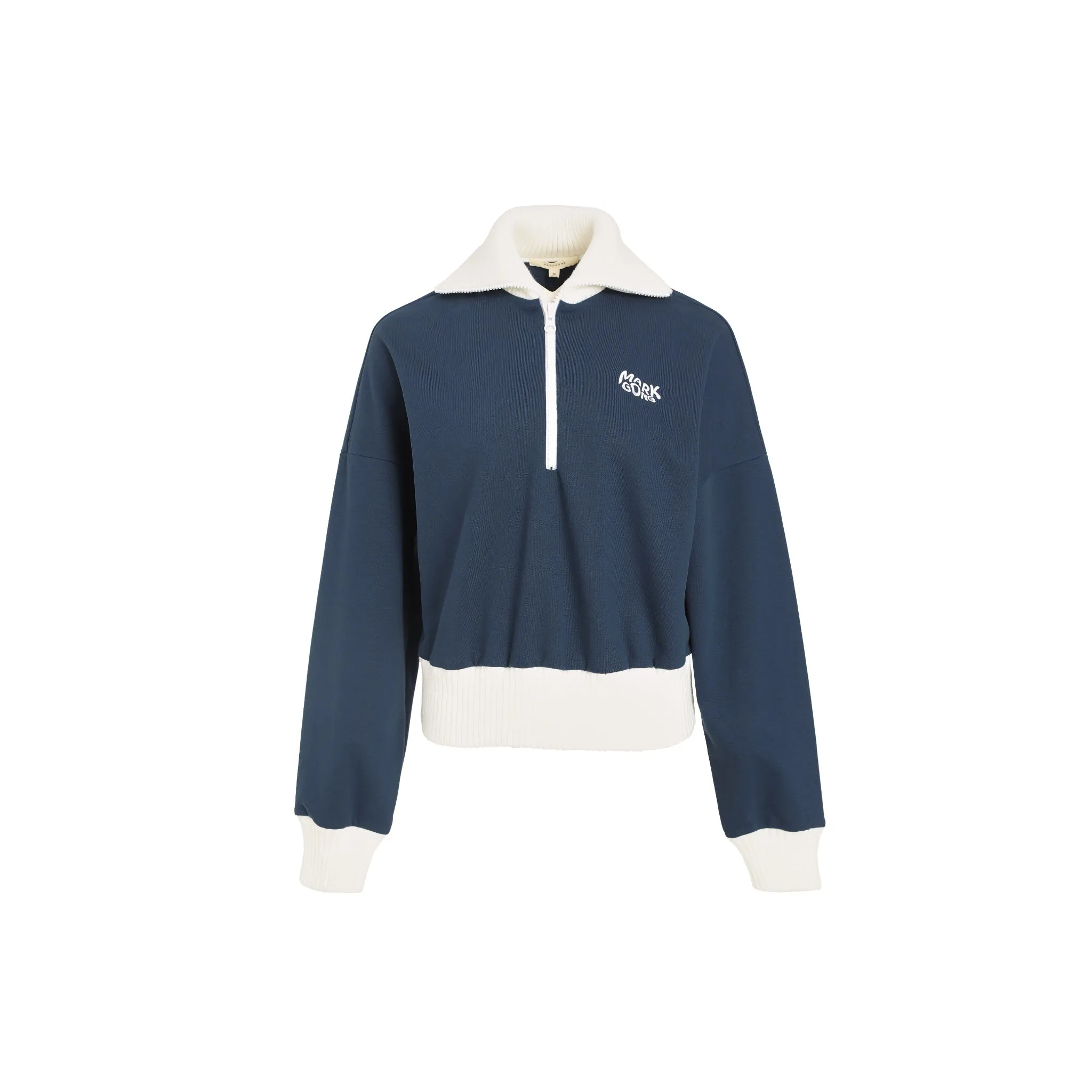 Navy Zipper Sweatshirt