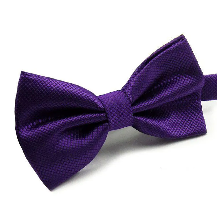 NEW Novelty Wedding Party Polyester Bowtie Noeud Papillon Men Women Bow Tie Solid Color Bolo Neckwear