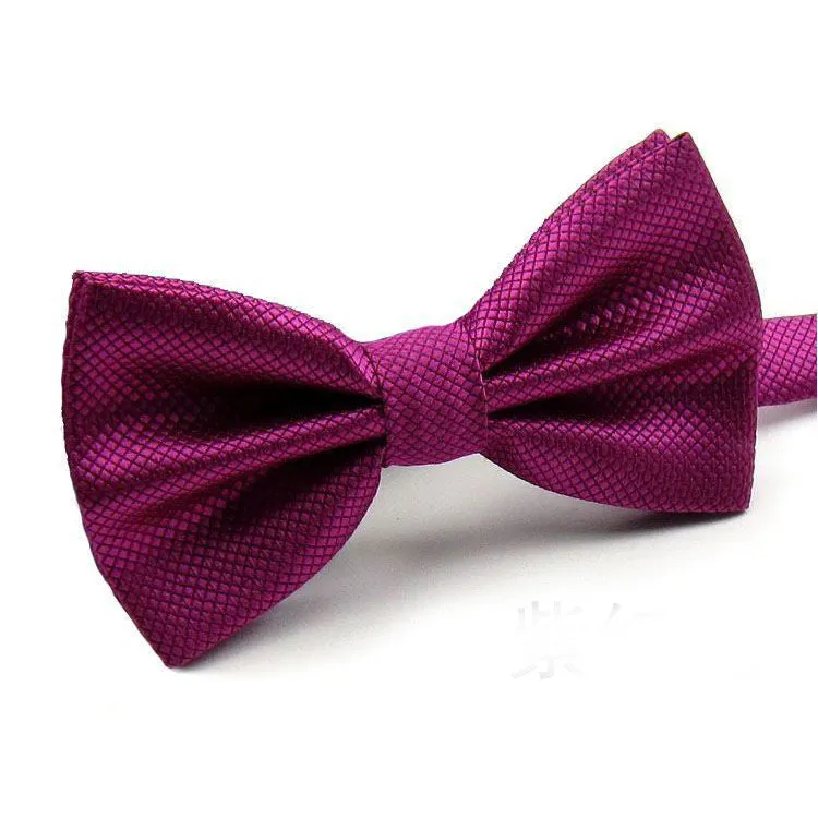NEW Novelty Wedding Party Polyester Bowtie Noeud Papillon Men Women Bow Tie Solid Color Bolo Neckwear