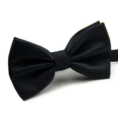 NEW Novelty Wedding Party Polyester Bowtie Noeud Papillon Men Women Bow Tie Solid Color Bolo Neckwear