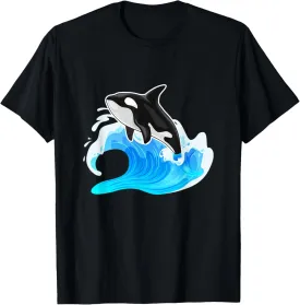 Orca Whale Sea Ocean Wave T-Shirt