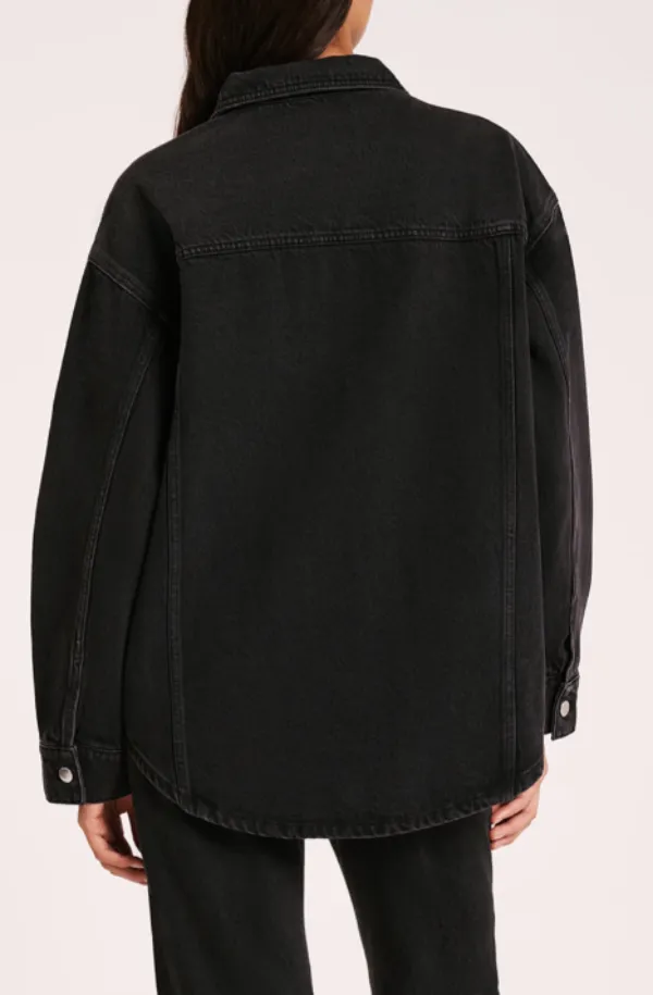 Organic Denim Jacket Vintage Black