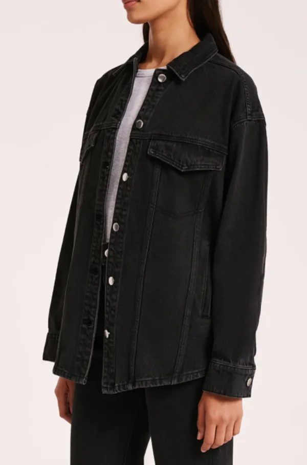 Organic Denim Jacket Vintage Black