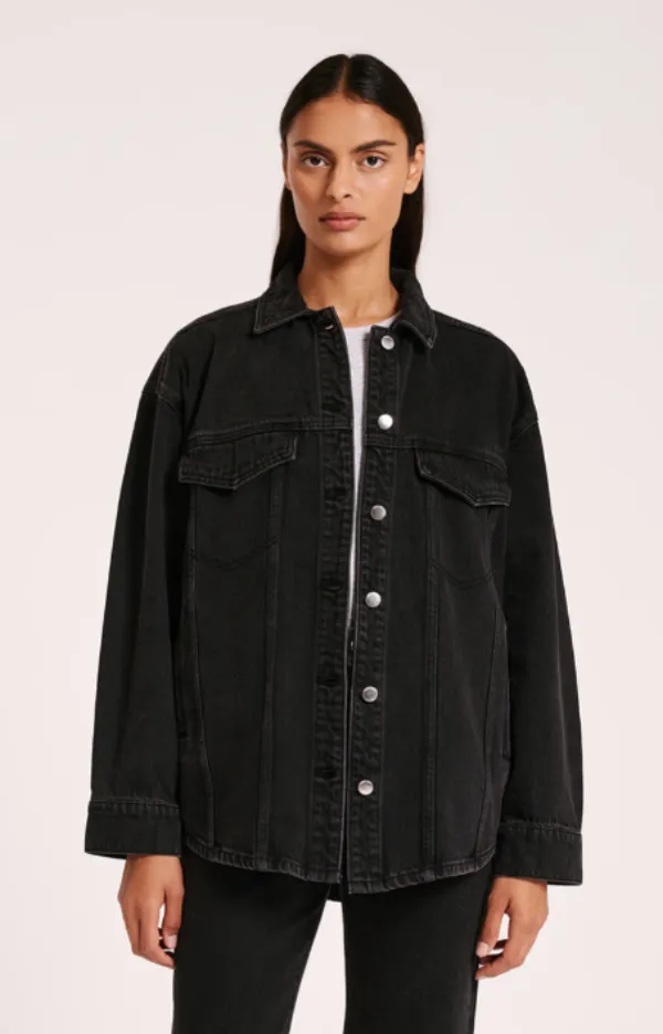 Organic Denim Jacket Vintage Black